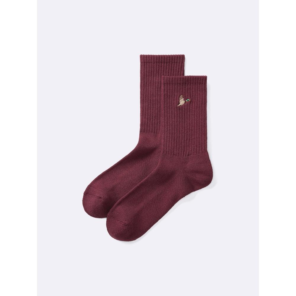 Gu Style Heat High Ankle Socks  Embroidery 