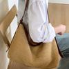 Handmade Niche Woven Bag Large Capacity Fashionable Straw Woven Shoulder Bag Versatile Commuter Tote Bags