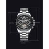 KINYUED  2026 New Men's Automatic Mechanical Watch Stainless Steel Waterproof Watch