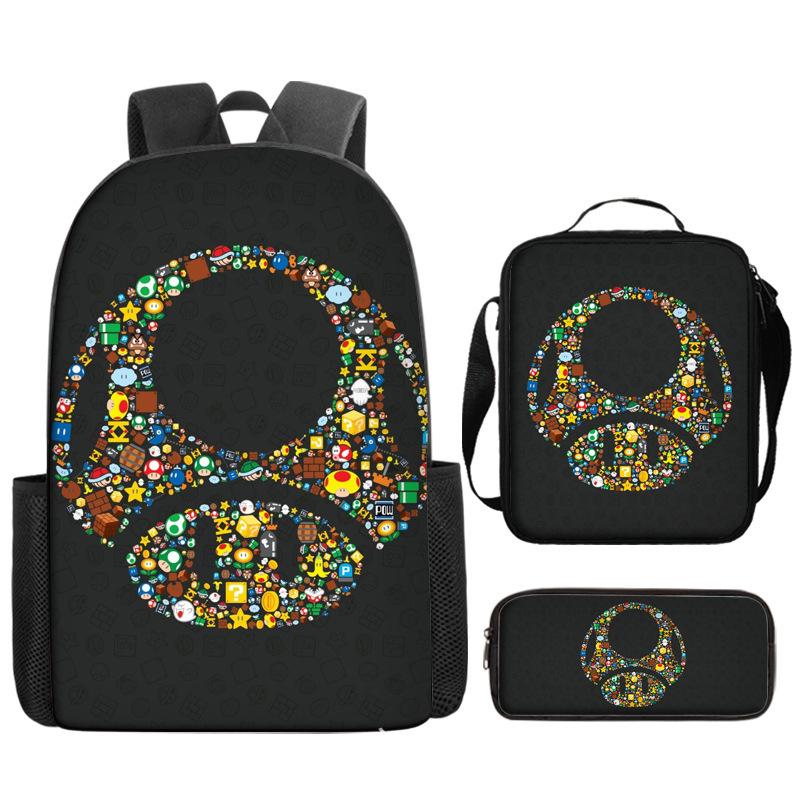 Super Elementary School Bag Cartoon Anime Backpack Mario Backpack Super Satchel