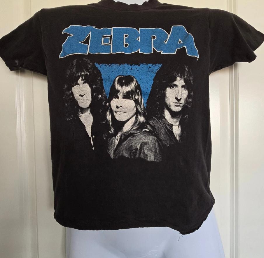 

Retro Zebra Band Concert T-shirt, size S-4XL S