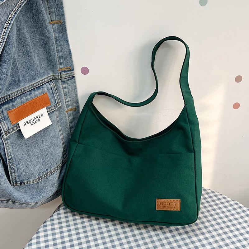 2025 New Fashion Simple Shoulder Bag Large Capacity Tote Bag Casual Personality Canvas Women's Handbag