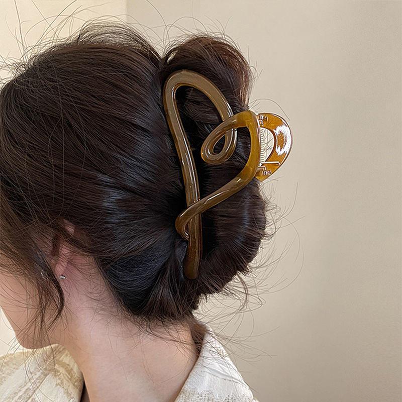 Large Claw Clips For Thick Hair Accessories Women Headdress Ins Plastic Catch Crab Hairpins Gifts