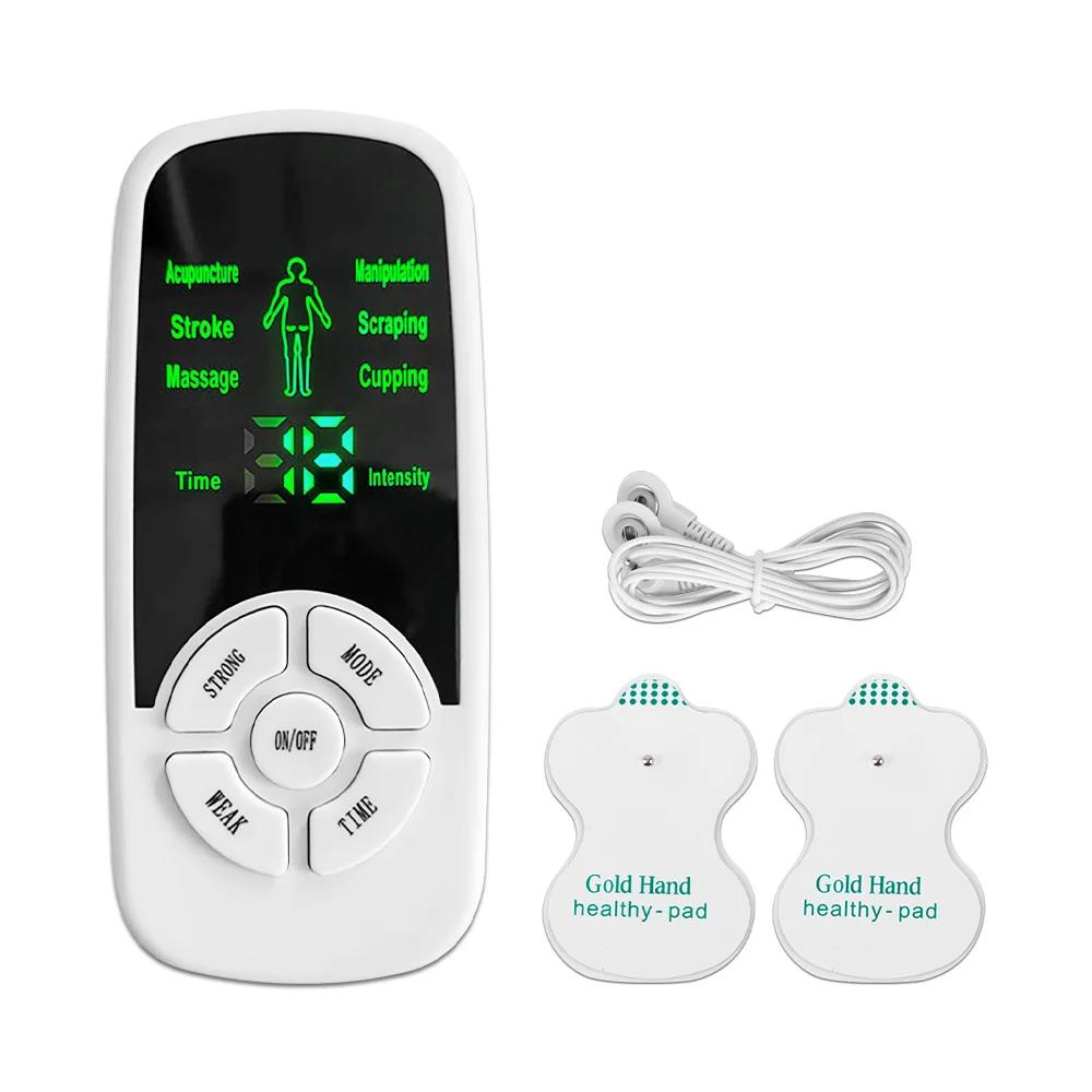 6 mode Electric Muscle Stimulator Back Neck Body Massager Tens Acupuncture Meridian Digital Abdominal Back Body Relax Massager
