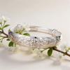Dragon and Phoenix Fu silver bracelet for women, adjustable, new style with blooming flowers, wrist accessory, new Chinese style, daily wear