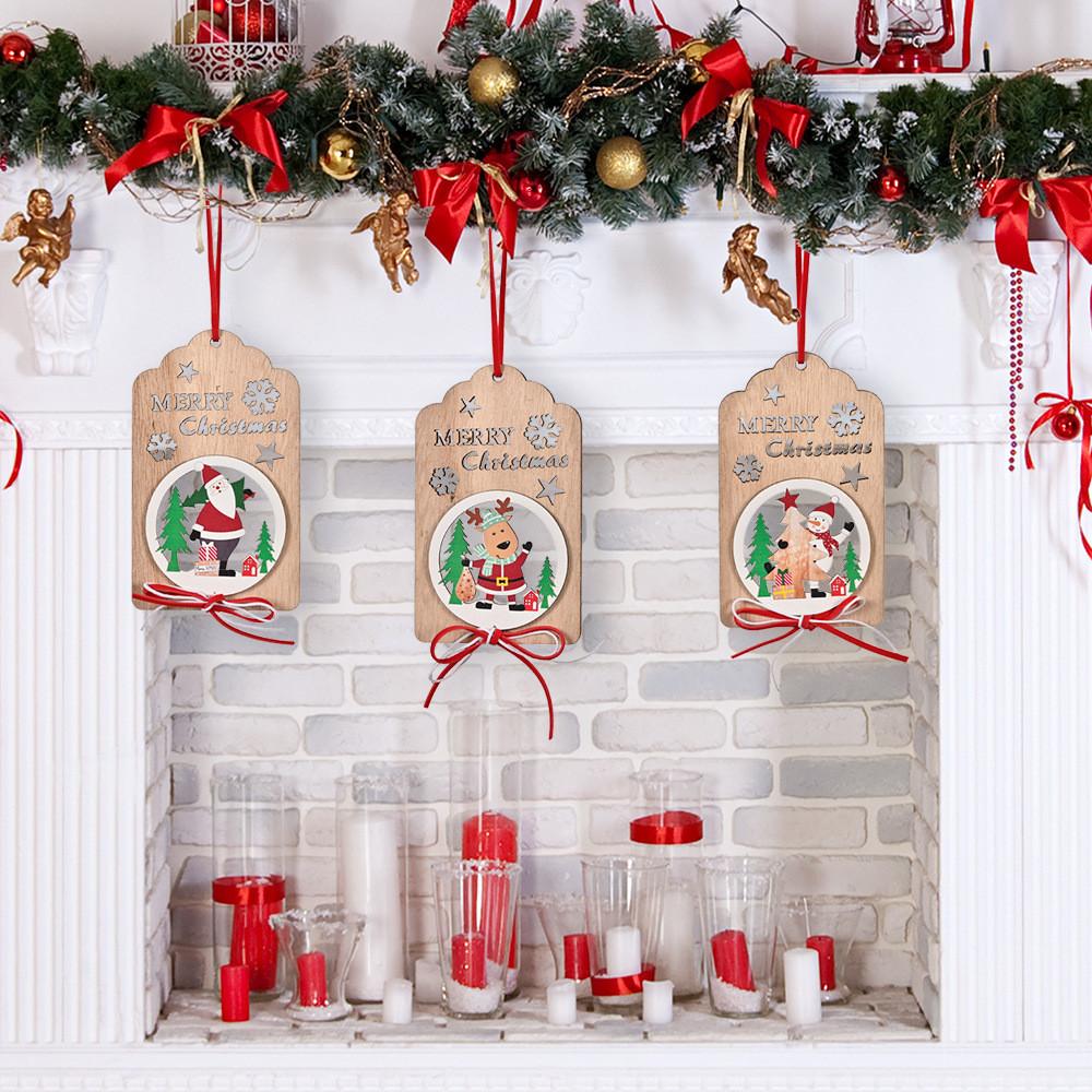Handcrafted Christmas Wooden Bow Hangings Beautifully Enhance Your Tree Christmas