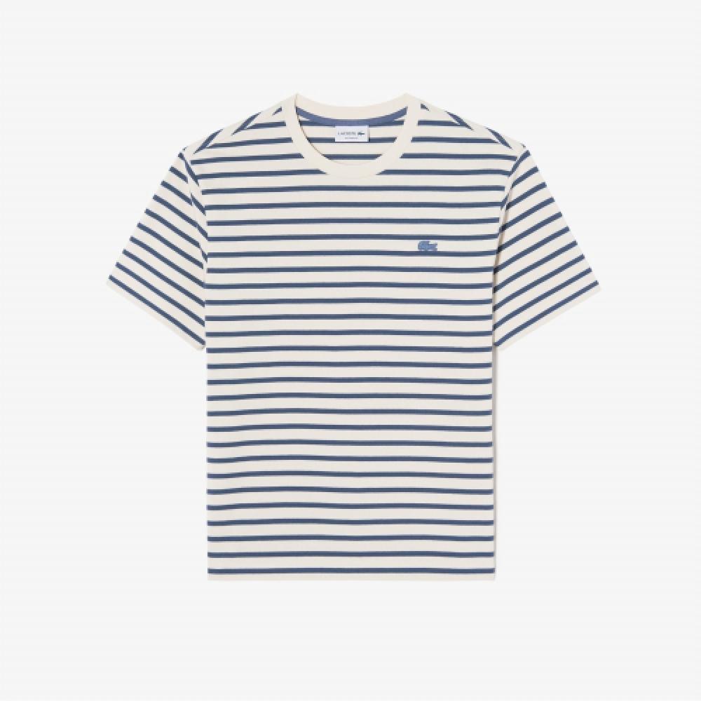 

LACOSTE Мужская футболка цвета крокодил [синий]