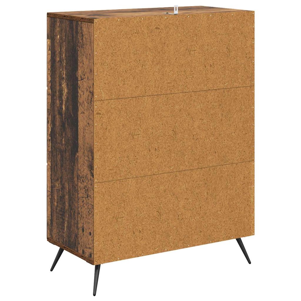 Drawer Cabinet Made of Reclaimed Wood 66 x 34.5 x 90 cm Engineered Wood