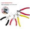 DIY Handmade Wire Wrapping Jewelry Tool Set: Diagonal, Industrial Grade Water, Needle Nose, Round Nose, and Angled Jaw Pliers.