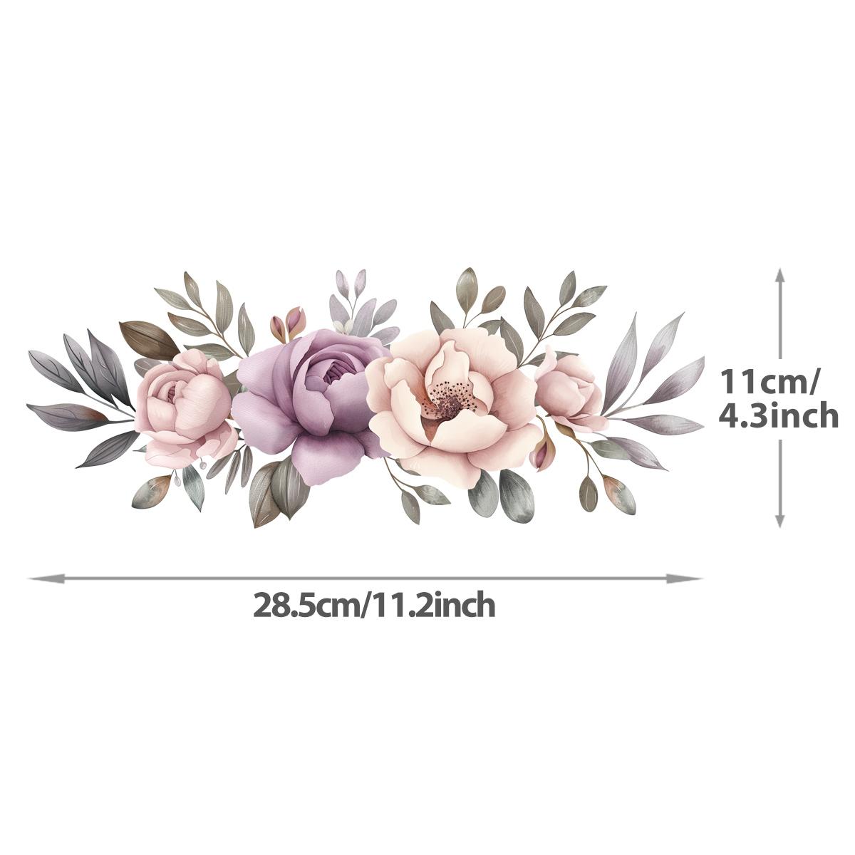 

Large Flowers 28.5cm Wide, Easy to Print Iron-On Transfers, Towels, Clothing Stickers, DIY, Sweatshirts, T-Shirts, Heat-Adhesive Decals