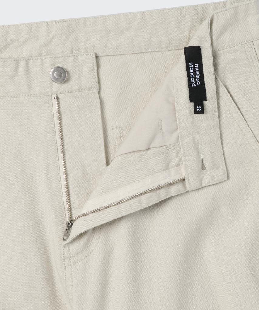 MUSINSA STANDARD Canvas Regular Fit Work Pants [Cream]