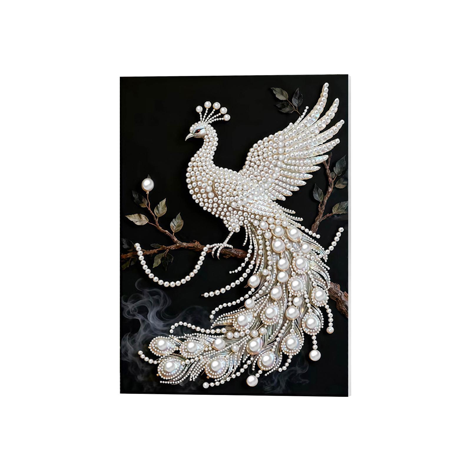 DIY Pearl Art Kit Phoenix Design Handmade Pearl Embellishment Craft Kit for Wall Decoration Pearl Mosaic DIY Craft Kit for Adults and Kids One Size