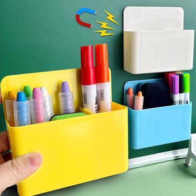 Candy Color Magnetische Aufbewahrungsbox Kunststoff Whiteboard Marker Stifthalter Kühlschrank Container Home Office Organizer Schulartikel