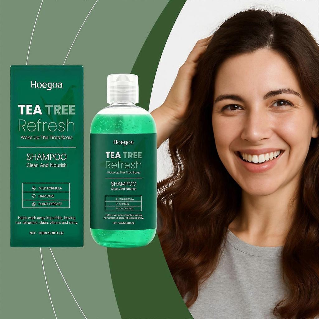 Hoegoa Tea Tree Essence Shampoo - Gentle Cleansing, Volumizing, Smooth And Shiny, Scalp Care Shampoo