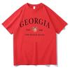 Georgia Peach Vintage Print T-shirts Ginny & Georgia 3 Hot TV Show Tees Adorable Female Clothes Summer Cotton Soft T Shirt Daily