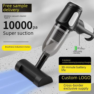 Aspirapolvere portatile senza fili per auto e casa con aspirazione e soffiatura integrate, a doppio uso e multifunzionale con prestazioni potenti.