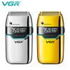 Men's Shaver Convenient Shaver Intelligent LED Digital Hair Trimming Dual-Head Shaver Metal Body Electric Reciprocating Shaver Skin-friendly V-350