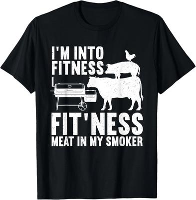 Funny BBQ Meat Smoking Art for Men Women Barbeque Griller Gift Unisex T-Shirt