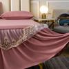 45cm Length Lace Skirt Bedspread European Lace Bed Skirt Single Piece Fitted Sheet Embroidered  Cover Beds Sheet