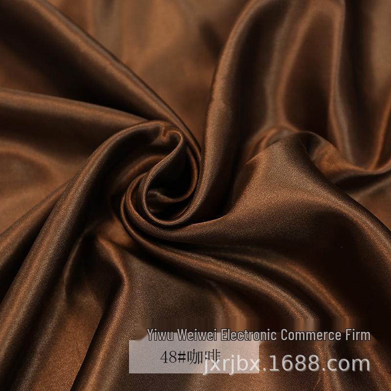 Plain Glossy Imitation Silk Satin Fabric for Clothing, Lining, & Decoration