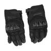 Motorcycle Riding Gloves PU Leather Windproof Waterproof Warm Keeping Breathable Hard Knuckle Gloves Black M