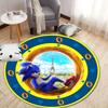 Sonic Adventure Printed Chair Rug for Home Office Use, Living Room Kitchen Game Room Round Carpet