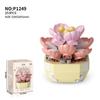Flower Succulents Building Blocks Everlasting Flower Bonsai Tree Gardens Romantic Bricks DIY Potted Plants Model Kids Kits Toys