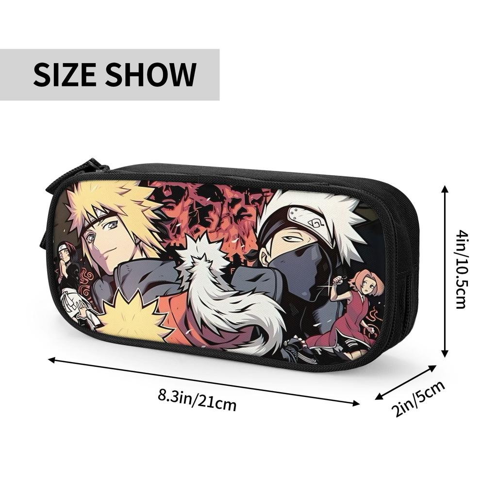 Custom Naruto anime comic Large Capacity Bags for Child School Pencil Bag for Boys Gilrs Kids