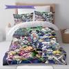 Name Custom Anime Hunter x Hunter Pattern Bedding Set Quilt Cover Pillowcase Home Decor Gift (1 * duvet cover + 2 * pillowcase, without core)