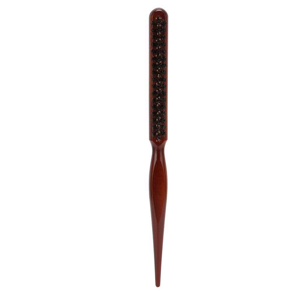 Teasing Brush Ergonomic Handle Nylon Bristles Curling Scalp Massage Tapered Tail Hair Parting Comb for Curling Styling