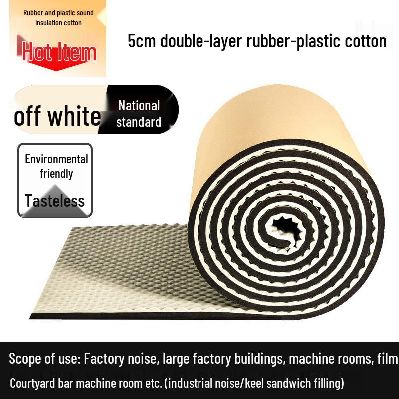 Flame-Retardant Self-Adhesive Soundproofing Panel - Noise Reduction & Absorption 