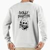 Unisex Cotton Sweater Pullover Hoodie Printed Sweater Dollys Partons Black Metal Style Pullover Sweatshirt Casual Long Sleeve Sweatshirt