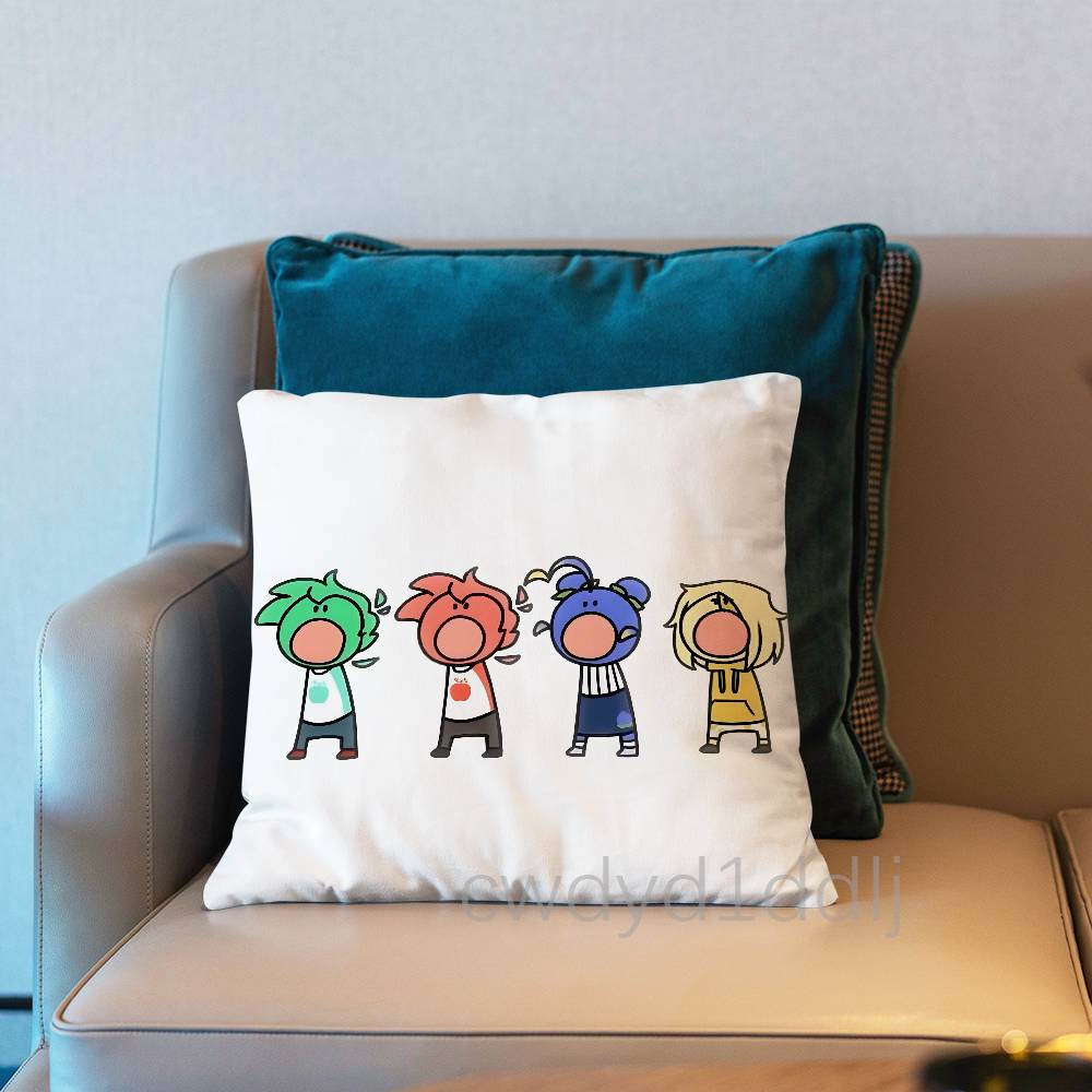 MMundo Torajo Anime Pillow Case Short Plush Sofa Decorative Gift Home Doublesided Printing Cushio