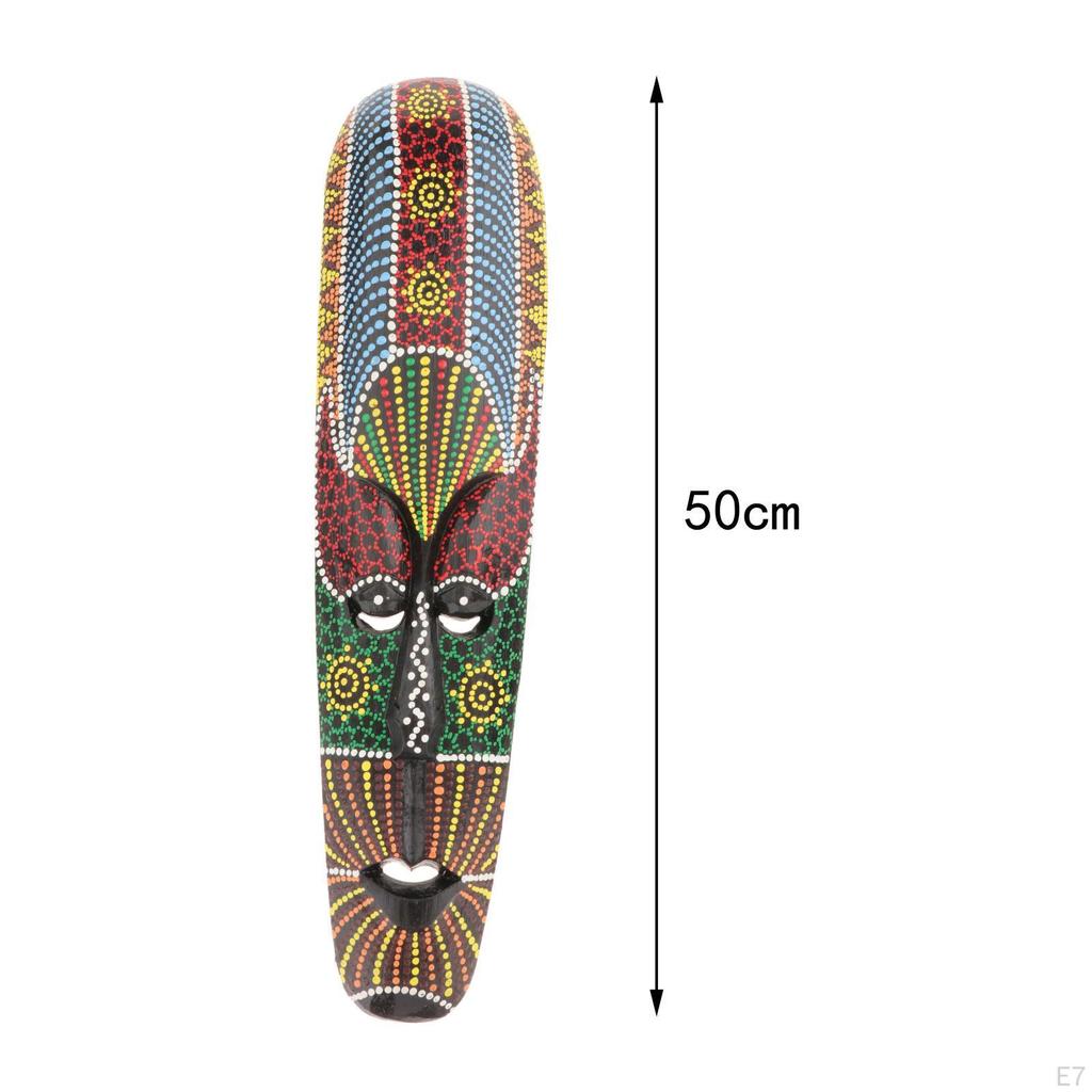 Ornement Mural Suspendu Africain – Décoration En Bois Sculpté – Occasion