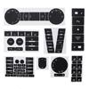 Auto Interior Button Repair Decals Restoration Set Wear Resistant Suitable For 2004-2009 Vehicle Dashboard Sticker Set