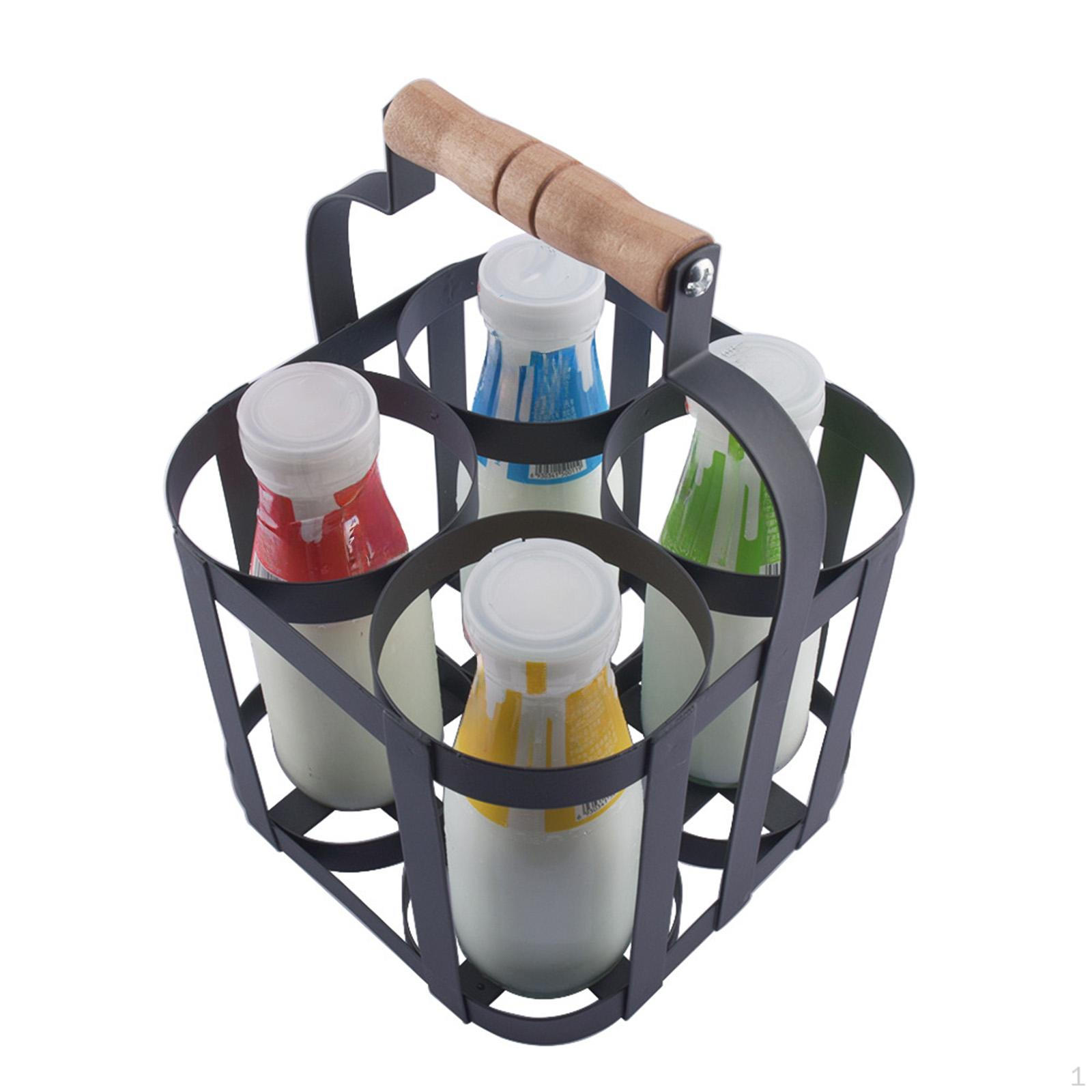 

Пивная стойка Железная ручная корзина Многоразовый переносчик для напитков с ручкой Хранение винных бутылок для свадьбы