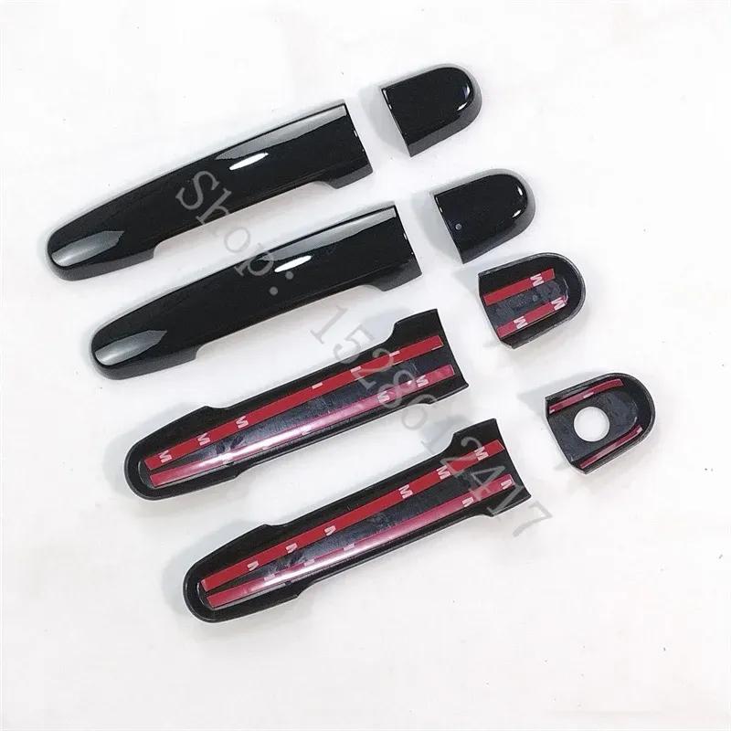 For Toyota Corolla 2004 2005 2006-2013 Glossy Black ABS Door Handle Cover Car Door Handle Protector Trim Car Accessories