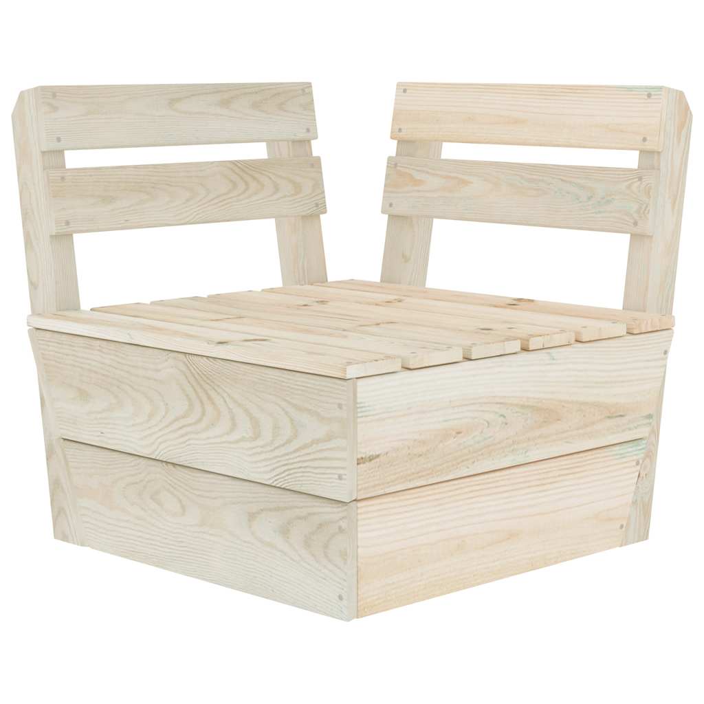 Modular Pallet Sofa Corner Unit Impregnated Spruce Wood
