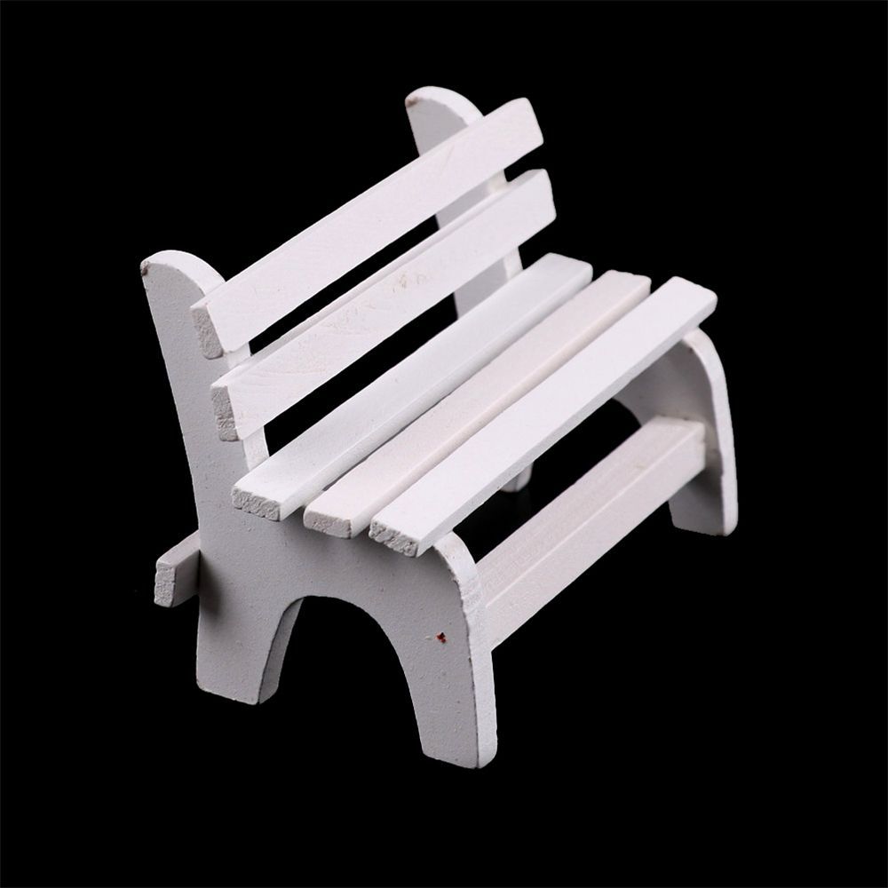Mini Chair Ornaments Miniatures Bench Decoration Crafts Garden Decor Dollhouse Furniture Figurines