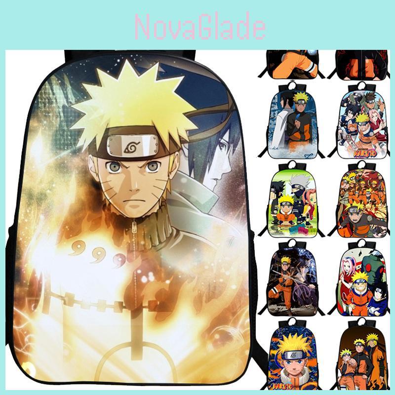 Stylish Anime Naruto Book Bag With Durable Design And Adjustable Shoulder Straps
