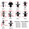 100Pcs Car Bumper Rivets & Clips for All Cars