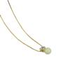 Single Diamond Hetian Jade Necklace for Women's New Light Luxury Niche Design Sense High-quality Versatile Collarbone Chain