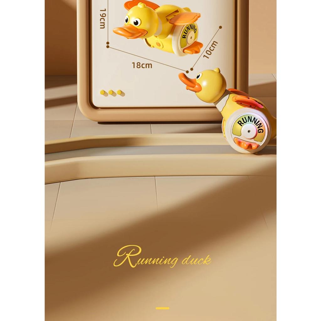 Kid Electric Musical Dancing Duck Simulated Foraging Free Rotation Duck Sound&Light Tummy Time Toys Crawling Toys for New Born