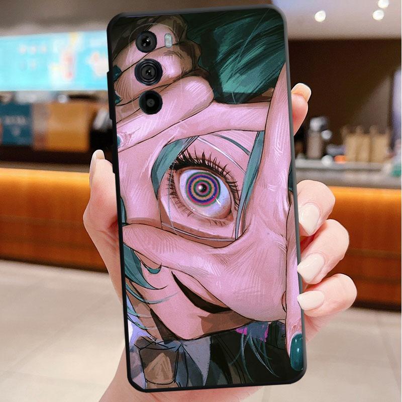 Phone Case For Motorola Edge 60 50 40 Pro 60 50 40 30 Ultra Neo Fusion Moto G Stylus G Anime Girl Art Horror Eyes