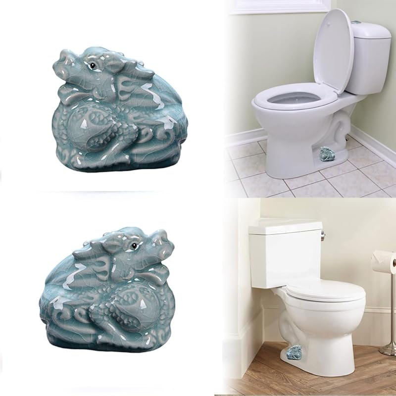 2 Pieces Decorative Toilet Bolt Cover, Cute Animal Toilet Bolt Cover,Craftsmanship Ceramic Toilet Bolt Cover, Cute Bathroom Decoration, Easy to