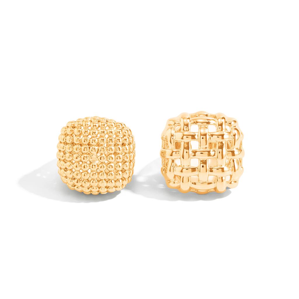 Ingemark 2 Stuks/Set Retro Onregelmatige Holle Textuur Metalen Ring Dames Trendy Punk Open Verstelbare Ring Esthetische Nieuwe Sieraden Cadeau