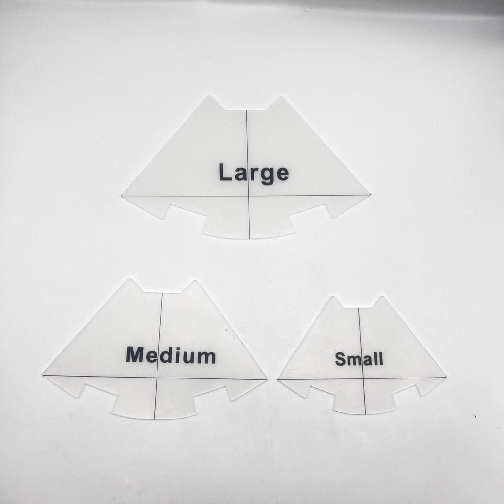 Acrylic Irregular 90° Sewing and Patchwork Ruler for Fabric Cutting