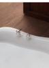S999 Sterling Silver Shiny Star Stud Earrings for Women - Small, Elegant, Exquisite Ins Style Jewelry