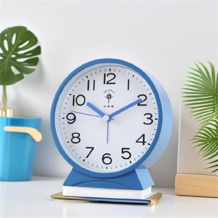 Noiseless Alarm Clock with No Ticking Designs Suitable for Students and Professional Quiet Movement Analog Table Clock