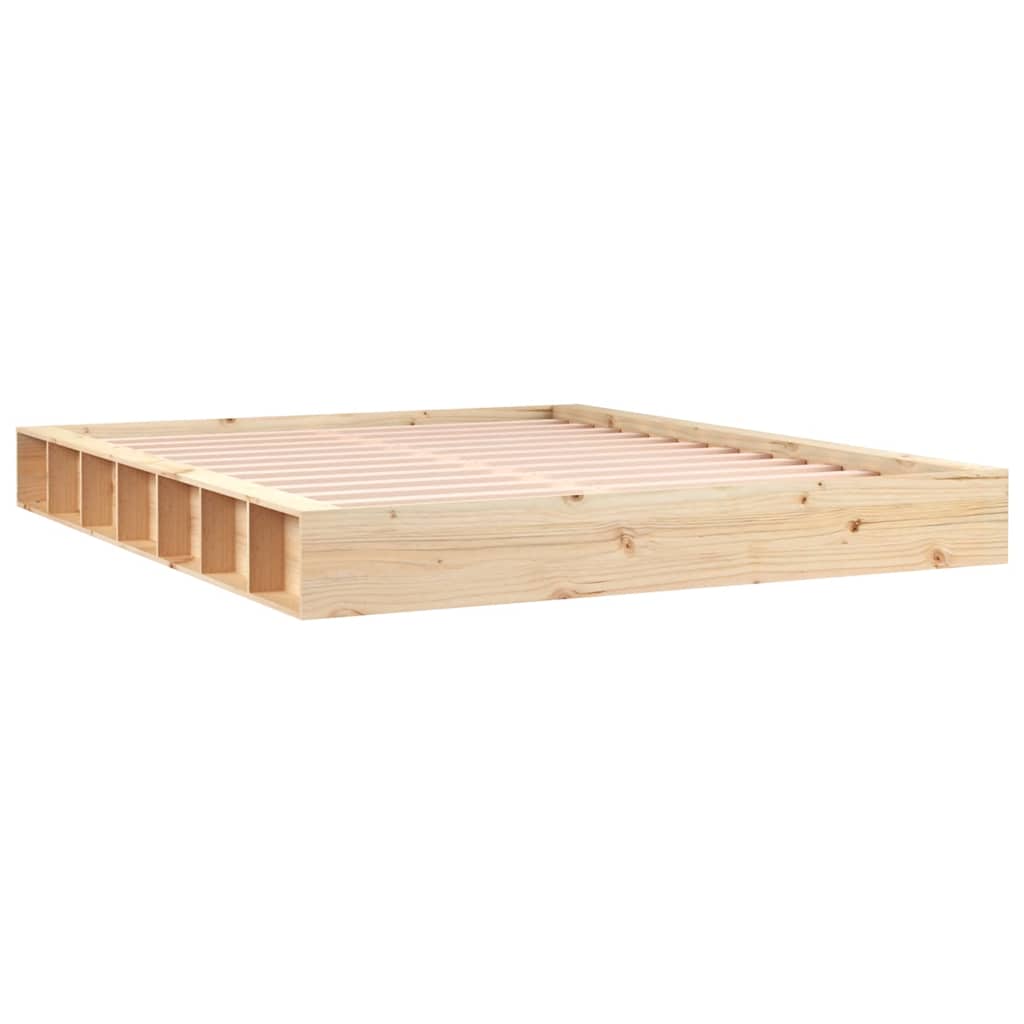 Vidaxl Bed Frame, 160X200 Cm, Solid Wood